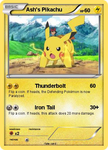 Pokemon Ash's Pikachu