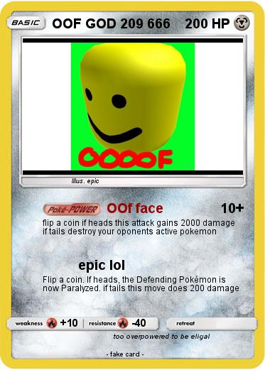 Pokemon OOF GOD 209 666