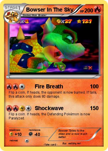 Pokemon Bowser In The Sky
