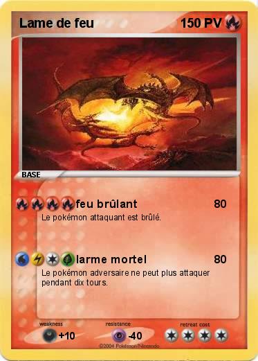Pokemon Lame de feu                    