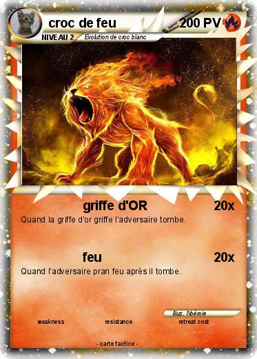 Pokemon croc de feu