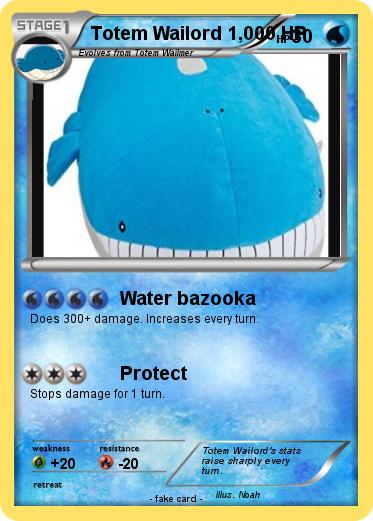 Pokemon Totem Wailord 1,000 HP