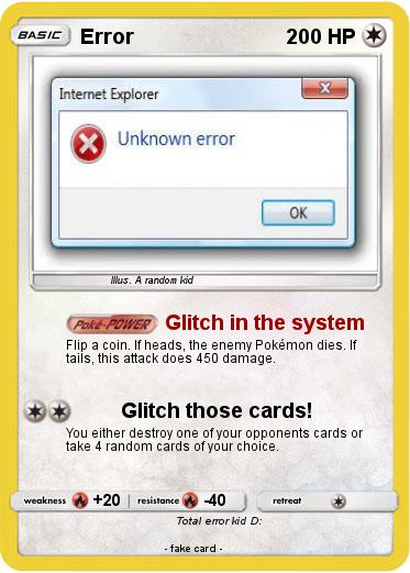 Pokemon Error