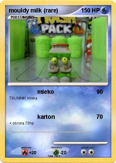 Pokemon mouldy milk (rare)