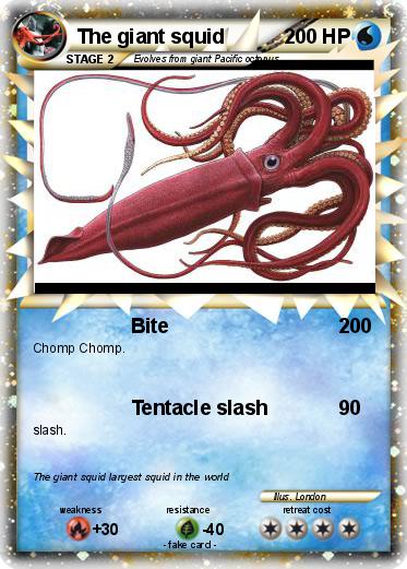 Pokemon The giant squid