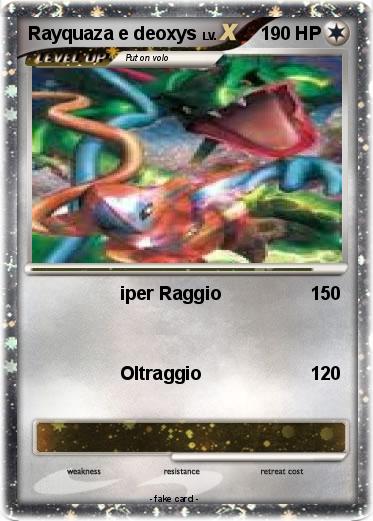 Pokemon Rayquaza e deoxys
