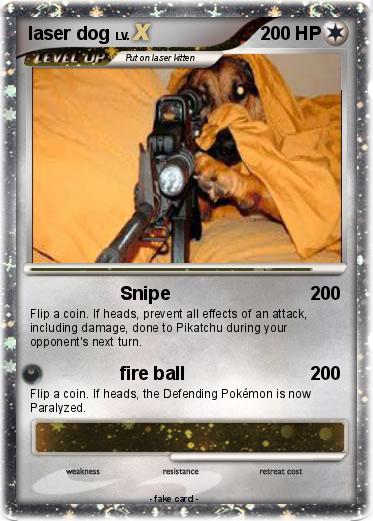 Pokemon laser dog