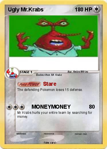 Pokemon Ugly Mr.Krabs