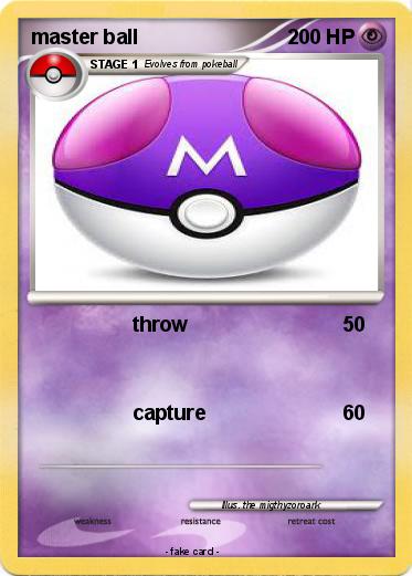 Pokemon master ball