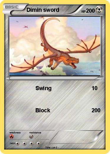 Pokemon Dimin sword