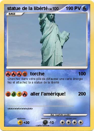 Pokemon statue de la libérté