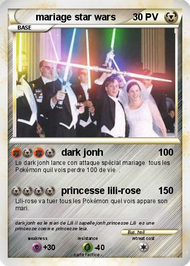 Pokemon mariage star wars