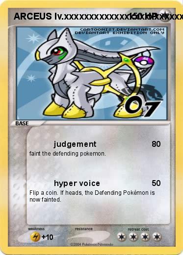 Pokemon ARCEUS lv.xxxxxxxxxxxxxxxxxxxxxxxxxxxxxxxxxx