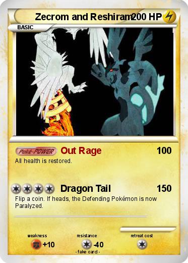 Pokemon Zecrom and Reshiram