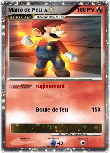 Pokemon Mario de Feu