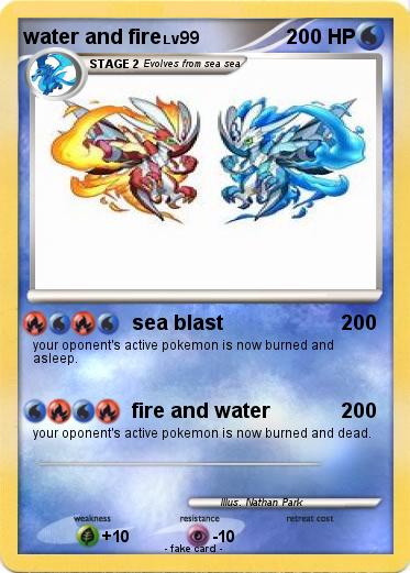 Pokemon water and fire