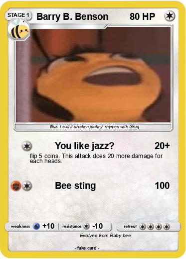 Pokemon Barry B. Benson