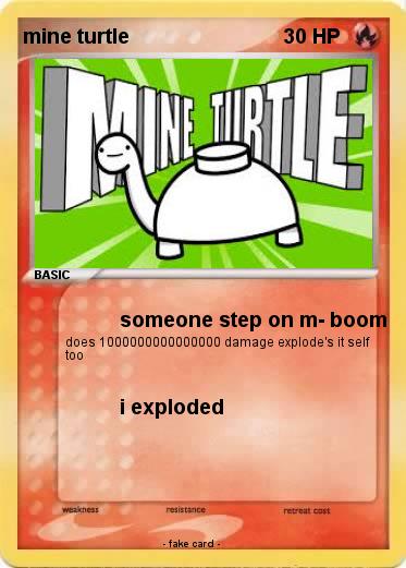 Pokemon mine turtle