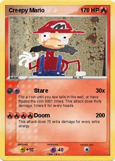 Pokemon Creepy Mario