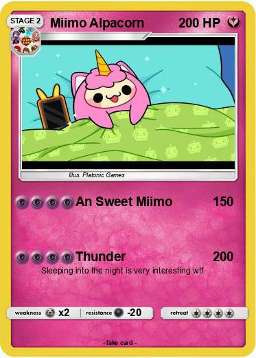 Pokemon Miimo Alpacorn