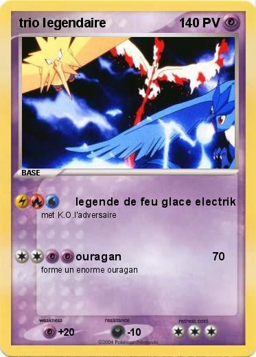 Pokemon trio legendaire