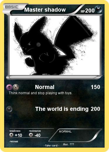 Pokemon Master shadow