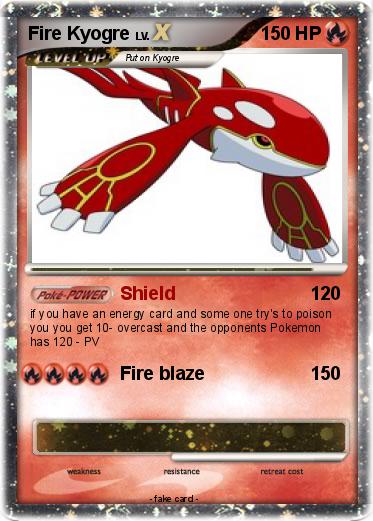Pokemon Fire Kyogre