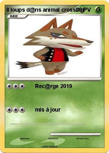 Pokemon 8 loups d@ns animal crossing