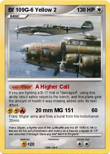 Pokemon Bf 109G-6 Yellow 2