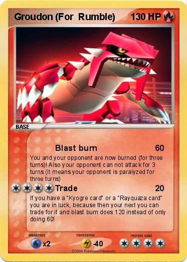 Pokemon Groudon (For  Rumble)