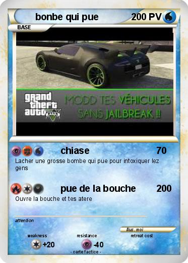 Pokemon bonbe qui pue