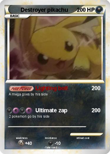Pokemon Destroyer pikachu