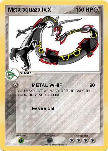 Pokemon Metaraquaza lv.X