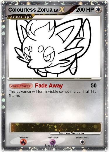 Pokemon Colourless Zorua