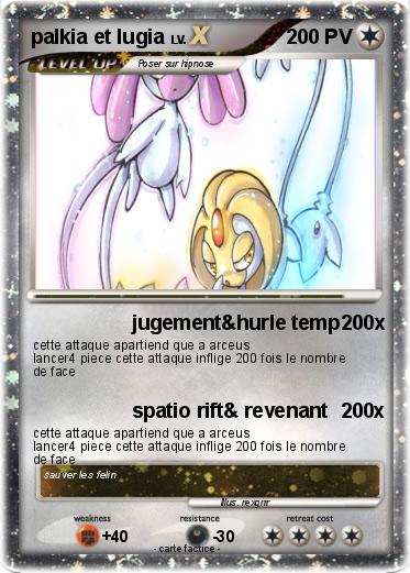 Pokemon palkia et lugia