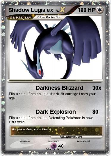 Pokemon Shadow Lugia ex