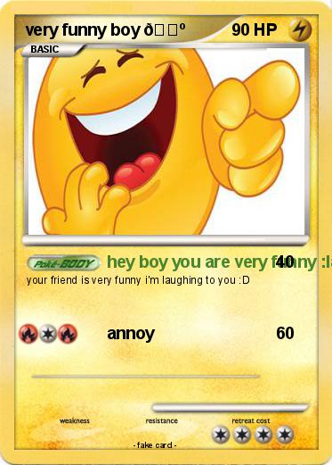 Pokemon very funny boy ????