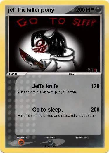 Pokemon jeff the killer pony