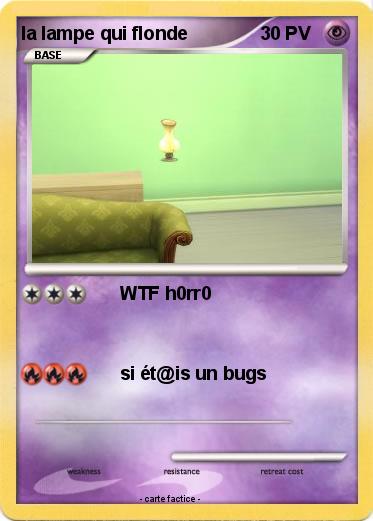 Pokemon la lampe qui flonde