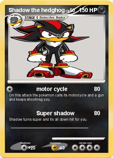 Pokemon Shadow the hedghog
