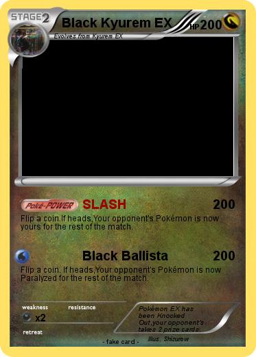 Pokemon Black Kyurem EX