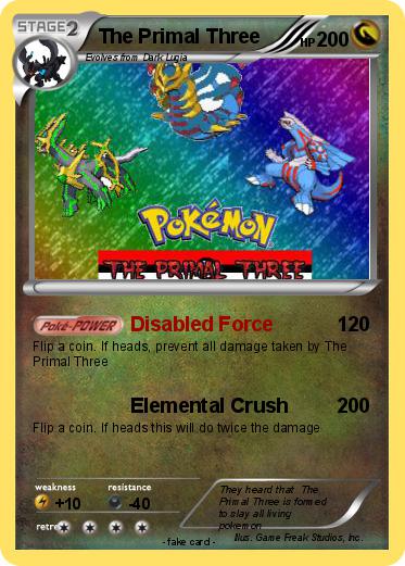 Pokemon The Primal Three