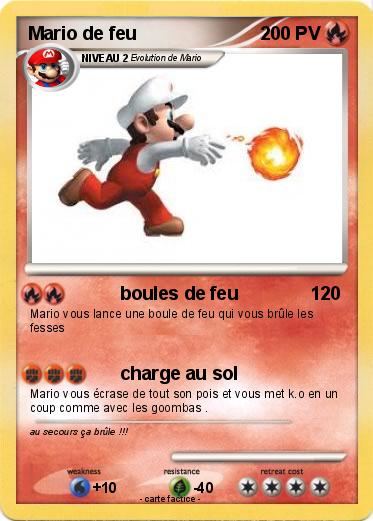 Pokemon Mario de feu