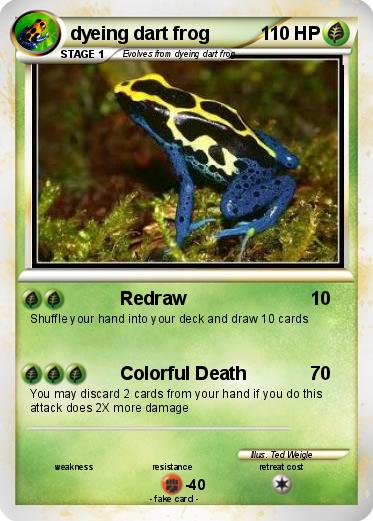 Pokemon dyeing dart frog