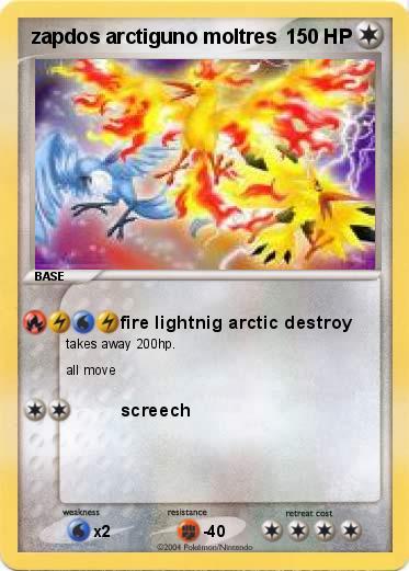 Pokemon zapdos arctiguno moltres