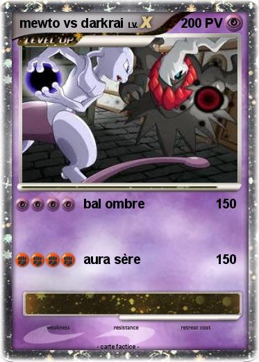 Pokemon mewto vs darkrai