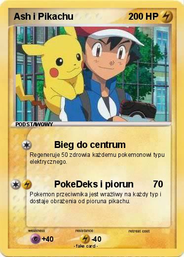 Pokemon Ash i Pikachu