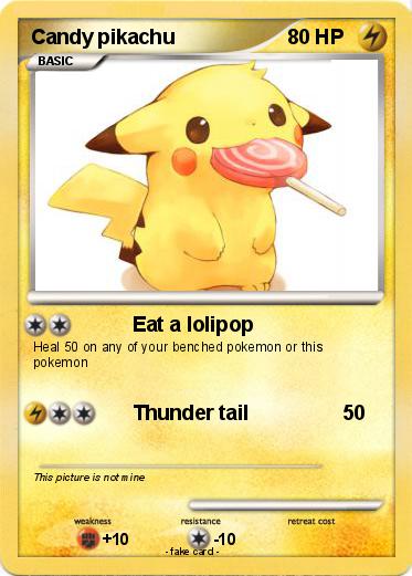 Pokemon Candy pikachu