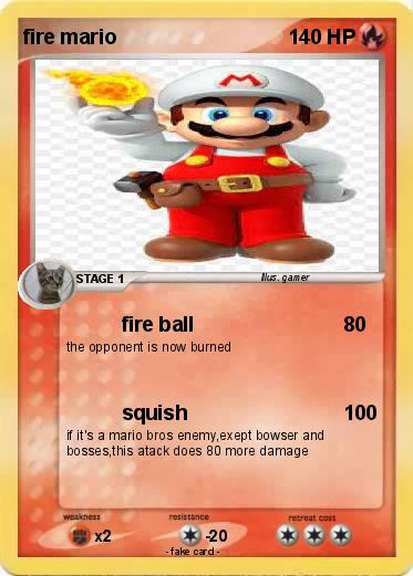 Pokemon fire mario