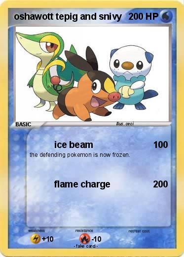 Pokemon oshawott tepig and snivy
